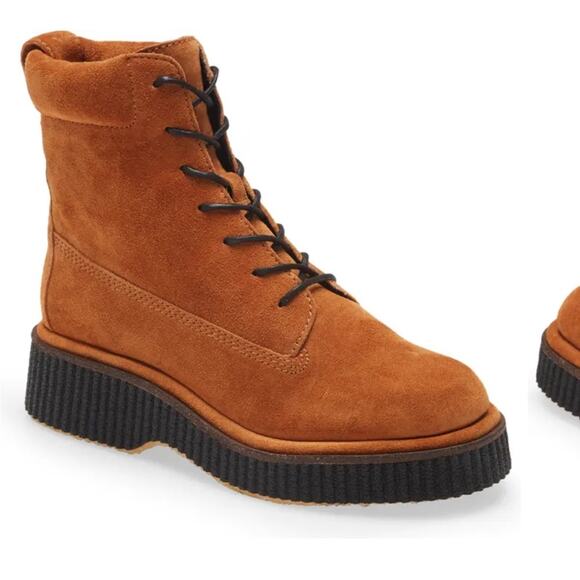 NWT rag and bone Sloane suede lace up boot with platform - Picture 2 of 13